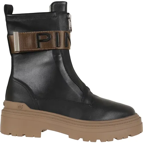 Schwarze Damen Stiefeletten , Damen, Größe: 39 EU - pinko - Modalova