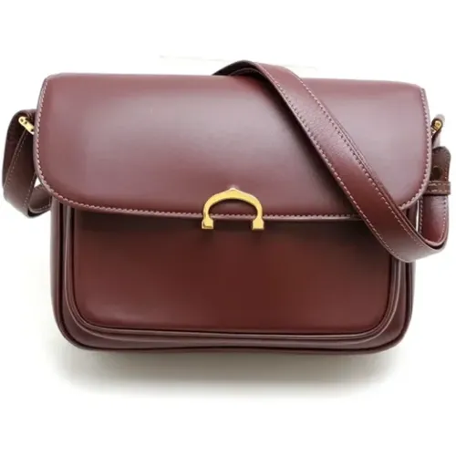 Pre-owned Cross Body Bags, female, , Size: ONE SIZE Pre-owned Leather shoulder-bags - Cartier Vintage - Modalova