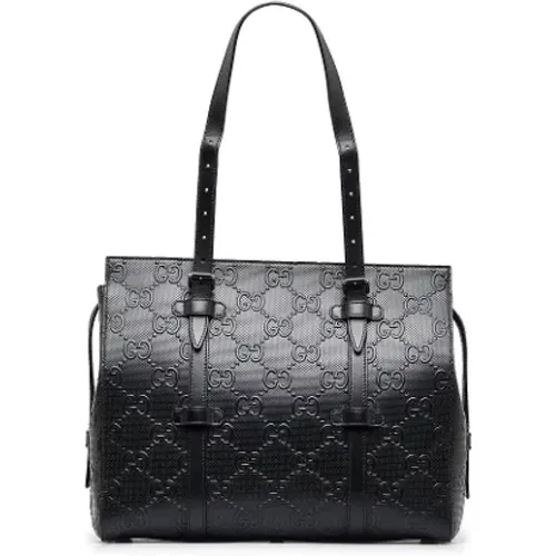 Pre-owned Tote Bags, female, , Size: ONE SIZE Pre-owned Leather totes - Gucci Vintage - Modalova