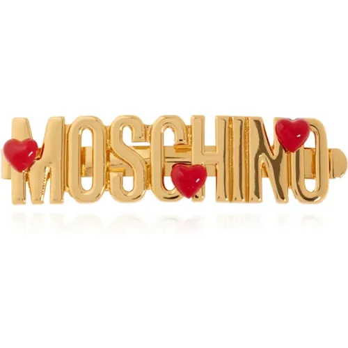 Hair Accessories, female, , Size: ONE SIZE Metal Hair Clip - Moschino - Modalova