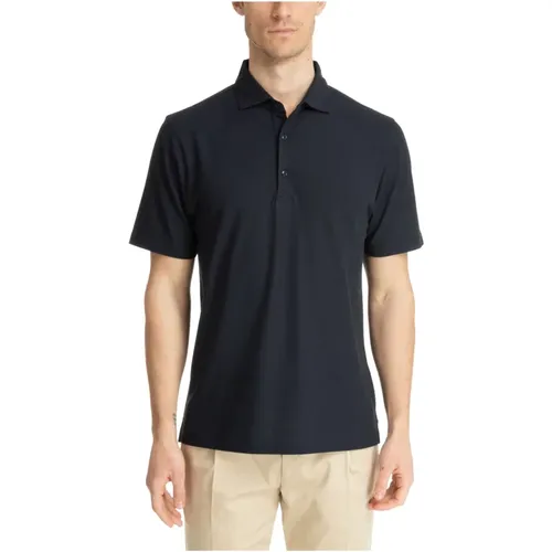 Plain Polo Shirt with 3 Buttons , male, Sizes: M - Lardini - Modalova