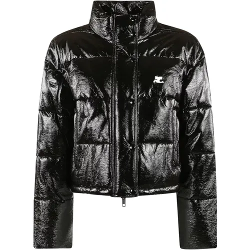 Vinyl Puffer Jacke Courrèges - Courrèges - Modalova