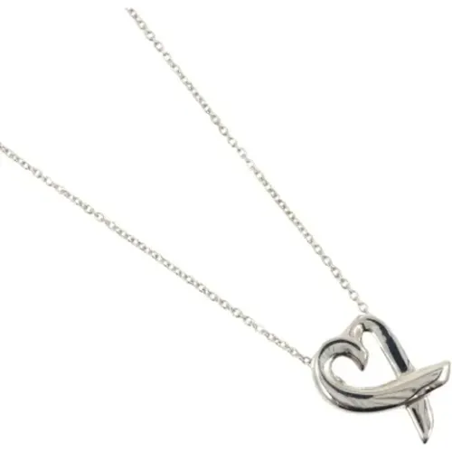 Pre-owned Jewellery, female, , Size: ONE SIZE Pre-owned Silver necklaces - Tiffany & Co. Pre-owned - Modalova