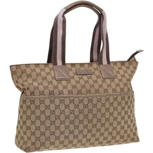 Pre-owned Tote Bags, female, , Size: ONE SIZE Pre-owned Canvas totes - Gucci Vintage - Modalova