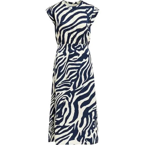 Zebra Print Fayola Dress , female, Sizes: S, M, XS, L - Essentiel Antwerp - Modalova