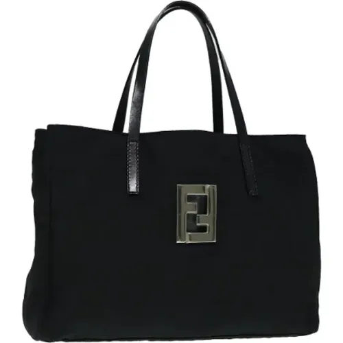 Pre-owned Canvas handbags , female, Sizes: ONE SIZE - Fendi Vintage - Modalova