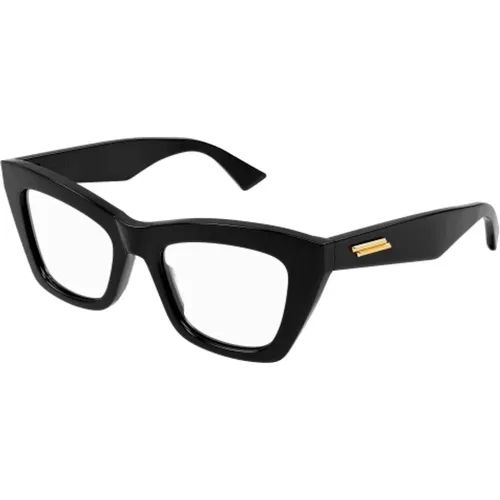Bold Cat-Eye Optical Glasses in , unisex, Sizes: L - Bottega Veneta - Modalova