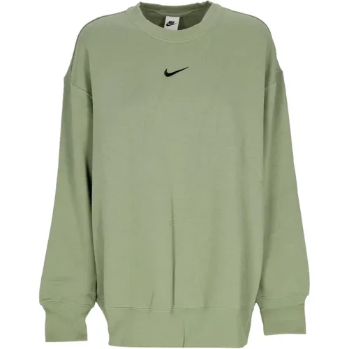 Phoenix Fleece Crewneck Sweatshirt Oil , Damen, Größe: M - Nike - Modalova