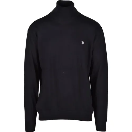 Turtlenecks, male, , Size: S Cotton Cashmere Knit Sweater - U.s. Polo Assn. - Modalova