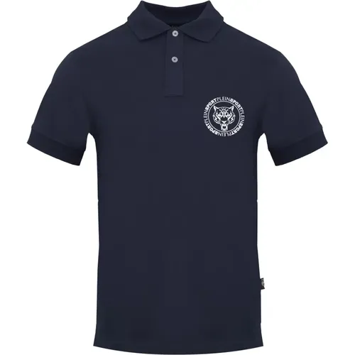 Kurzarm-Poloshirt aus Baumwolle , Herren, Größe: M - Plein Sport - Modalova