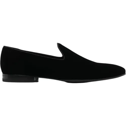 Loafers, male, , Size: 8 US Velvet Loafers - Tagliatore - Modalova