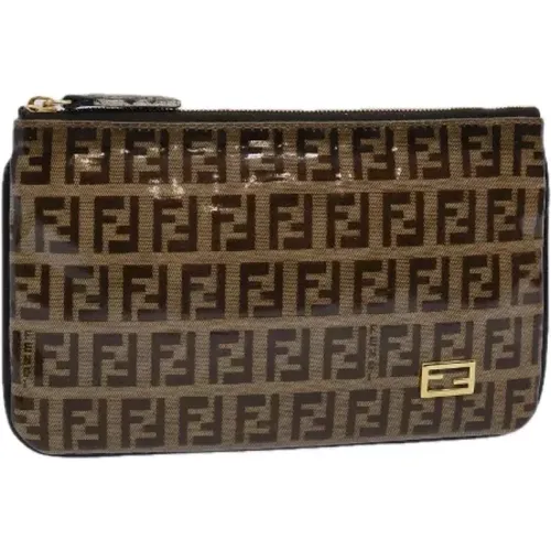 Pre-owned Clutches, female, , Size: ONE SIZE Pre-owned Canvas fendi-bags - Fendi Vintage - Modalova