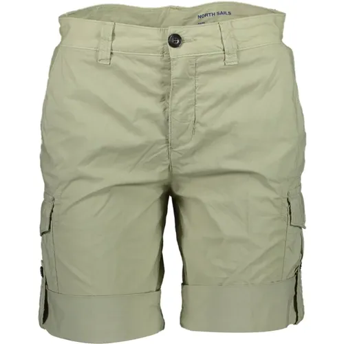 Grüne Bermuda-Shorts mit Kontrastdetails , Herren, Größe: W42 - North Sails - Modalova