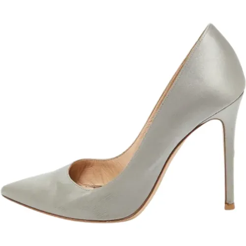 Pre-owned Pumps, female, , Size: 8 US Pre-owned Satin heels - Gianvito Rossi Pre-owned - Modalova