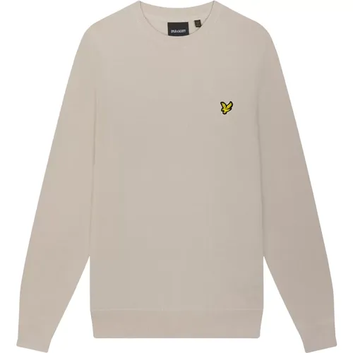 Baumwoll Rundhals Pullover , Herren, Größe: M - Lyle & Scott - Modalova