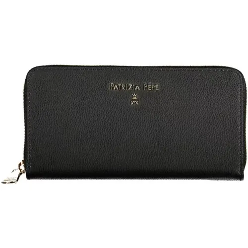 Stylish Leather Wallet with Zip Closure , female, Sizes: ONE SIZE - PATRIZIA PEPE - Modalova