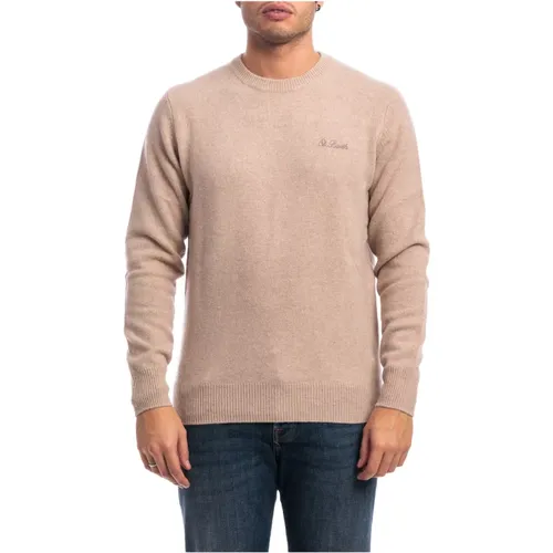 Stylischer Crewneck Sweater für Männer , Herren, Größe: M - MC2 Saint Barth - Modalova