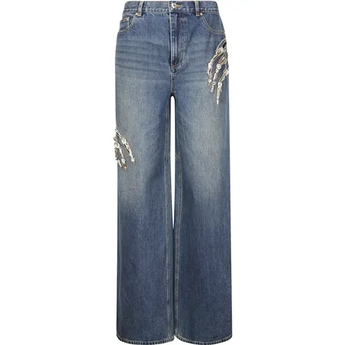 Denim Jeans Trousers , female, Sizes: W28 - Area - Modalova