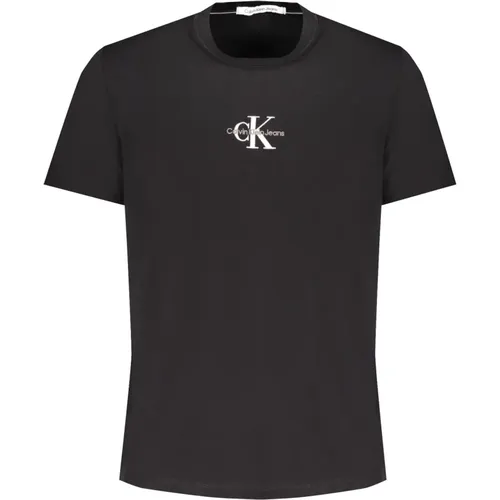 Short Sleeve Cotton Logo T-Shirt , male, Sizes: 2XL, M, L, XL - Calvin Klein - Modalova