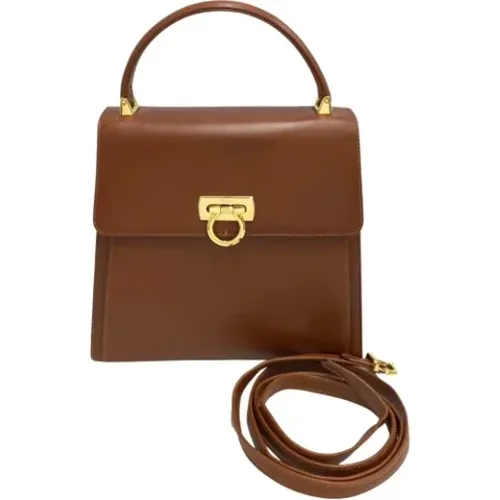 Pre-owned Cross Body Bags, female, , Size: ONE SIZE Pre-owned Leather handbags - Salvatore Ferragamo Pre-owned - Modalova