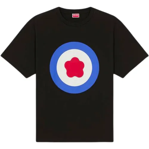 Oversize Target Noir Tee-Shirt , male, Sizes: L, M, S - Kenzo - Modalova