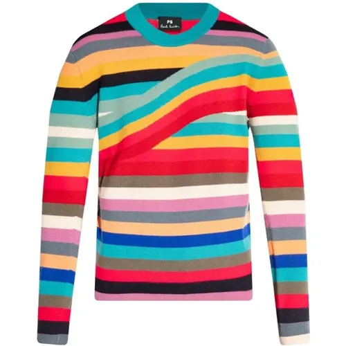 Swirl Stripe Sweater , female, Sizes: XL - PS By Paul Smith - Modalova