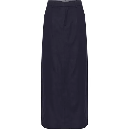 Lizagz Linen Skirt Seaborne , female, Sizes: S, XS, XL, L, M - Gestuz - Modalova