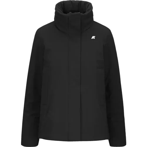 Warme Jacke Schwarz Pure Stil , Damen, Größe: L - K-way - Modalova