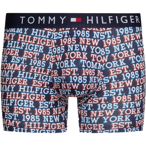 Blau Bedruckte Boxershorts - Tommy Hilfiger - Modalova