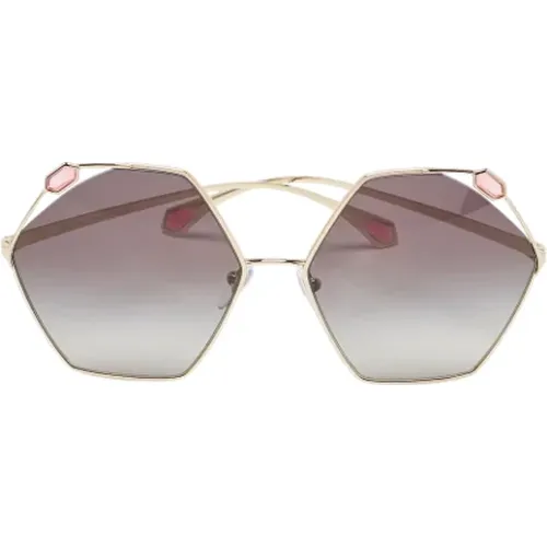 Pre-owned Accessories, female, , Size: ONE SIZE Pre-owned Metal sunglasses - Bvlgari Vintage - Modalova