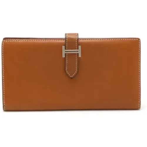 Pre-owned Wallets, female, , Size: ONE SIZE Pre-owned Leather wallets - Hermès Vintage - Modalova