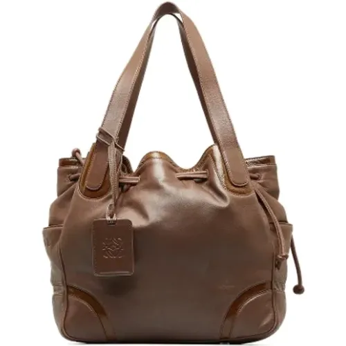 Pre-owned Tote Bags, female, , Size: ONE SIZE Pre-owned Leather handbags - Loewe Pre-owned - Modalova