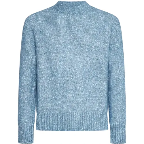 Klar Blauer Pullover , Herren, Größe: M - Lardini - Modalova