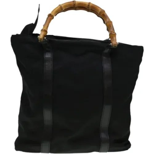 Gebrauchte Schwarze Synthetische Gucci Bambus Tasche , Damen, Größe: ONE Size - Gucci Vintage - Modalova