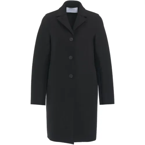 Single-Breasted Coats, female, , Size: XL Wool Coat Elegant Stylish - Harris Wharf London - Modalova