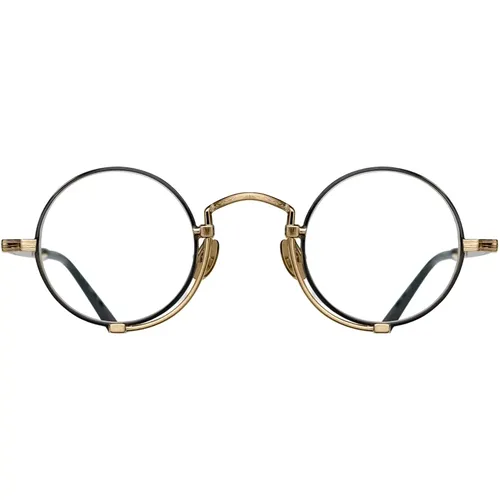 Glasses, unisex, , Size: 41 MM Brushed Gold Matte Eyewear Frames - Matsuda - Modalova