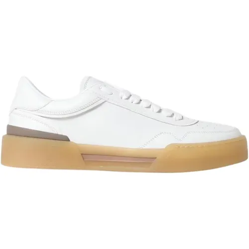 Sneakers, male, , Size: 7 US Leather Low Top Sneakers - Dolce & Gabbana - Modalova