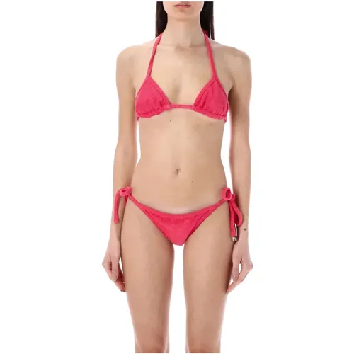 Watermelon Ss23 Terry Cloth Bikini - The Attico - Modalova