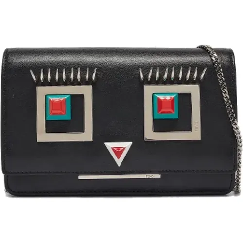 Pre-owned Shoulder Bags, female, , Size: ONE SIZE Pre-owned Leather wallets - Fendi Vintage - Modalova