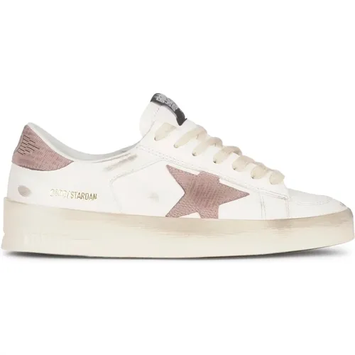 Sneakers, female, , Size: 7 US Stardan Leather Star Printed Sneakers - Golden Goose - Modalova