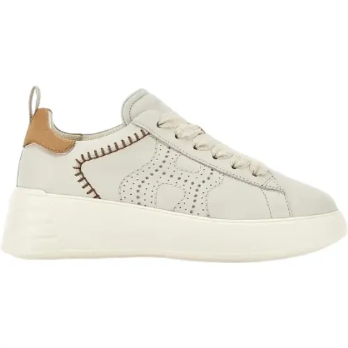 Leder Sneakers mit Memory Foam , Damen, Größe: 39 EU - Hogan - Modalova