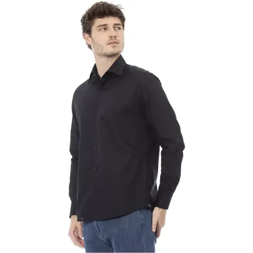 Men's Regular Fit Italian Collar Shirt , male, Sizes: 3XL, L, 2XL, XL, 4XL - Baldinini - Modalova