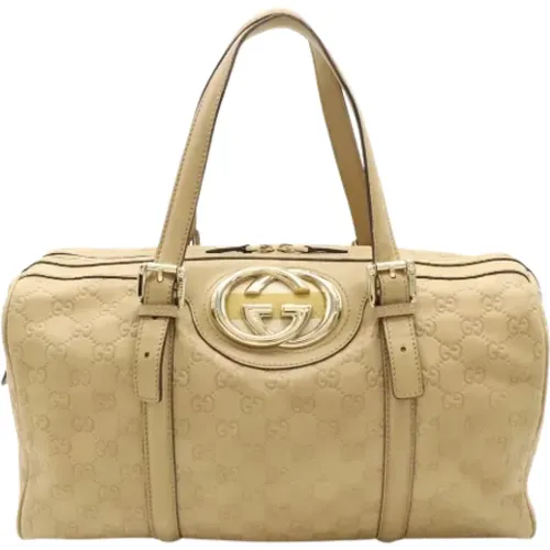 Pre-owned Tote Bags, female, , Size: ONE SIZE Pre-owned Leather gucci-bags - Gucci Vintage - Modalova