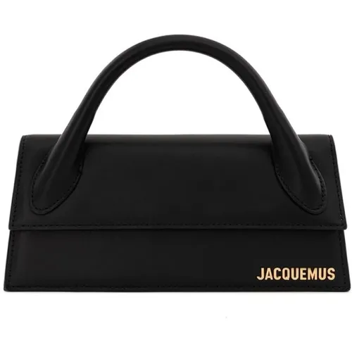 Elegante schwarze Lederhandtasche - Jacquemus - Modalova