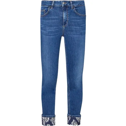 Denim Skinny Jeans Blumenmuster , Damen, Größe: W25 - Liu Jo - Modalova