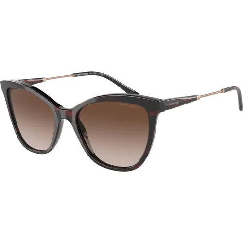Striped Blue/ Shaded Sunglasses AR 8157 , female, Sizes: 54 MM - Giorgio Armani - Modalova