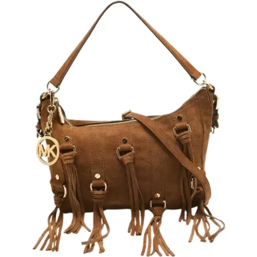 Pre-owned Cross Body Bags, female, , Size: ONE SIZE Pre-owned Suede shoulder-bags - Michael Kors Pre-owned - Modalova