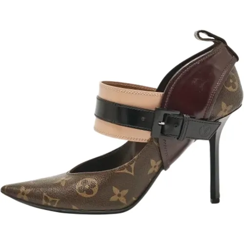 Pre-owned Pumps, female, , Size: 8 US Pre-owned Canvas heels - Louis Vuitton Vintage - Modalova