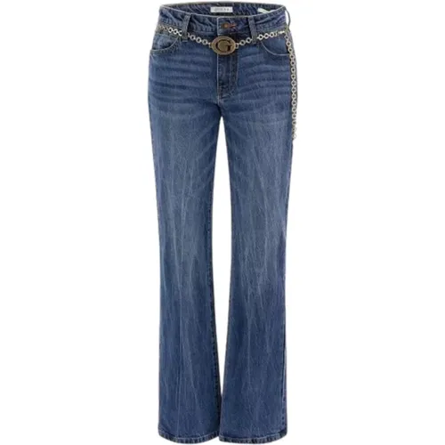 Flared Jeans , female, Sizes: W25, W26, W24, W29, W30, W28 - Guess - Modalova