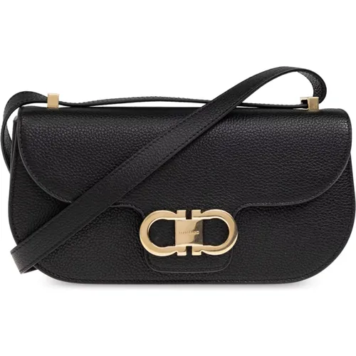 Shoulder Bags, female, , Size: ONE SIZE Leather shoulder bag - Ferragamo - Modalova